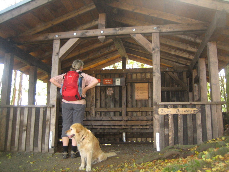 Schutzhütte vor dem Breiberg